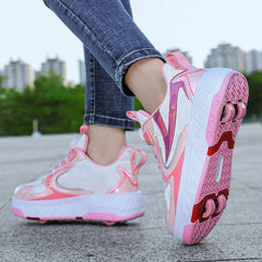 Children Junior Child Roller Skate Shoes Kids Sneakers 2024 Boys Girls Gifts Wheels Shoes Adult Casual Outdoors Sports Shoes - SHOWLU FASHION STORE
