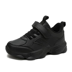 Children Shoes Kids Casual Sneakers Black Pu Leather Sports Shoes for Boy Girls White Shoes School Running Tennis Sneaker - SHOWLU FASHION STORE