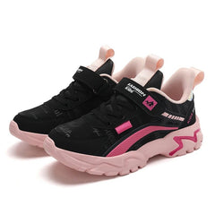 Children Sneakers Casual Shoes for Girls Pink Comfortable Leather Running Sports Kids Girl Flat Breathable Shoes - SHOWLU FASHION STORE