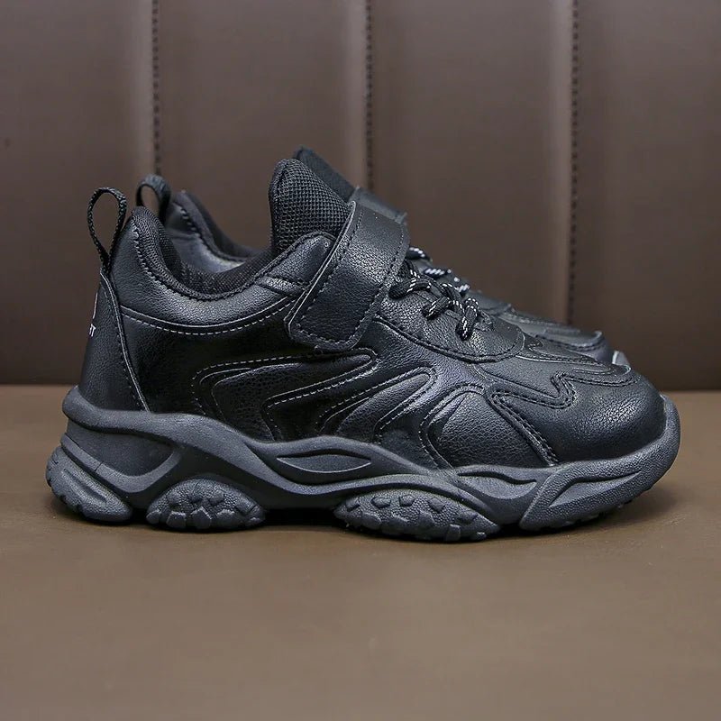Children White Running Shoes Kids Fashion Sneakers PU Soft Breatheable Comfortable Boys Girls School Sports Shoes Size 26 - 37 - SHOWLU FASHION STORE
