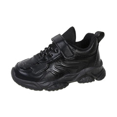 Children White Running Shoes Kids Fashion Sneakers PU Soft Breatheable Comfortable Boys Girls School Sports Shoes Size 26 - 37 - SHOWLU FASHION STORE