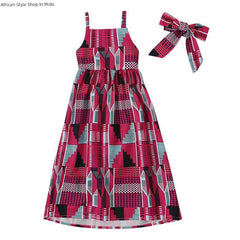 Children's Elastic Waist Backless Dress - SHOWLU FASHION STORE