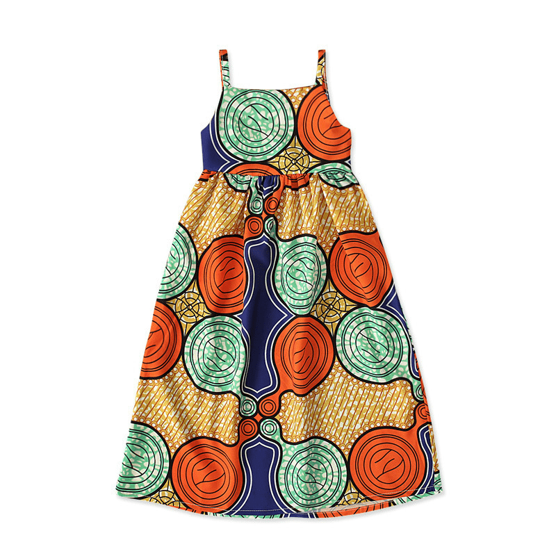 Children's Elastic Waist Backless Dress - SHOWLU FASHION STORE