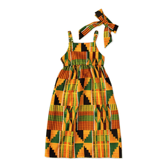 Children's Elastic Waist Backless Dress - SHOWLU FASHION STORE