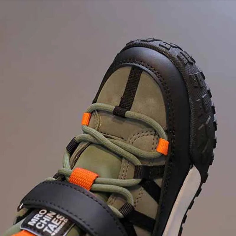 Children's Sneakers Autumn Winter Boys Sport Shoes Girls Plush Cashmere Warm Lined Casual Shoes Studnet Shoes Teen Running Flats - SHOWLU FASHION STORE