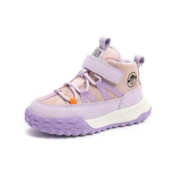 Children's Sneakers Autumn Winter Boys Sport Shoes Girls Plush Cashmere Warm Lined Casual Shoes Studnet Shoes Teen Running Flats - SHOWLU FASHION STORE