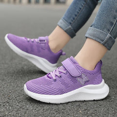 Children's sports shoes, girls' breathable leisure shoes, outdoor sports shoes, mesh surface anti slip fashionable running shoes - SHOWLU FASHION STORE