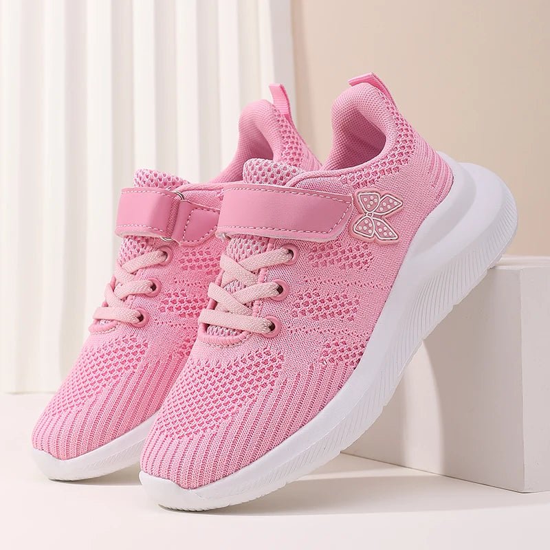 Children's sports shoes, girls' breathable leisure shoes, outdoor sports shoes, mesh surface anti slip fashionable running shoes - SHOWLU FASHION STORE