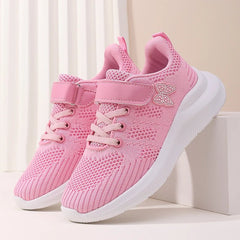Children's sports shoes, girls' breathable leisure shoes, outdoor sports shoes, mesh surface anti slip fashionable running shoes - SHOWLU FASHION STORE