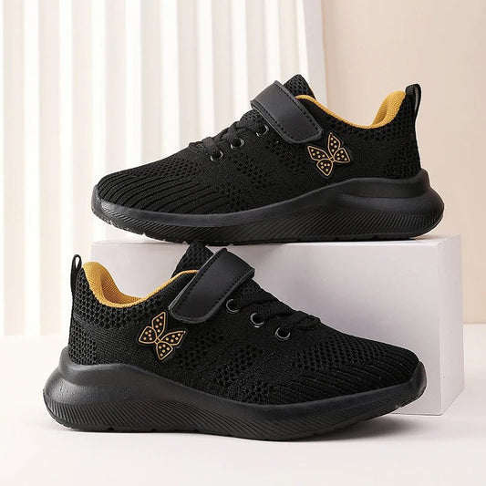 Children's sports shoes, girls' breathable leisure shoes, outdoor sports shoes, mesh surface anti slip fashionable running shoes - SHOWLU FASHION STORE