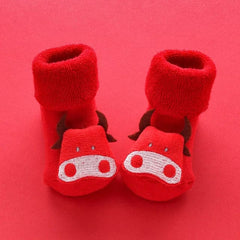 Christmas Baby Socks Baby Boys Girls Spring Autumn Winter Anti Slip Socks Infant Newborn Soft Cotton Floor Sock Cartoon Shoes - SHOWLU FASHION STORE