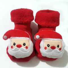 Christmas Baby Socks Baby Boys Girls Spring Autumn Winter Anti Slip Socks Infant Newborn Soft Cotton Floor Sock Cartoon Shoes - SHOWLU FASHION STORE