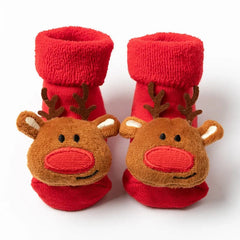 Christmas Baby Socks Baby Boys Girls Spring Autumn Winter Anti Slip Socks Infant Newborn Soft Cotton Floor Sock Cartoon Shoes - SHOWLU FASHION STORE