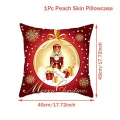 Christmas Cushion Cover Merry Christmas Decorations for Home 2023 Christmas Ornament Navidad Noel Xmas Gifts Happy New Year 2024 - SHOWLU FASHION STORE