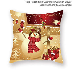 Christmas Cushion Cover Merry Christmas Decorations for Home 2023 Christmas Ornament Navidad Noel Xmas Gifts Happy New Year 2024 - SHOWLU FASHION STORE