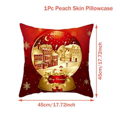 Christmas Cushion Cover Merry Christmas Decorations for Home 2023 Christmas Ornament Navidad Noel Xmas Gifts Happy New Year 2024 - SHOWLU FASHION STORE
