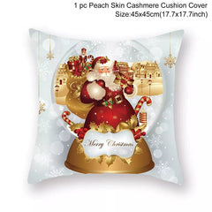 Christmas Cushion Cover Merry Christmas Decorations for Home 2023 Christmas Ornament Navidad Noel Xmas Gifts Happy New Year 2024 - SHOWLU FASHION STORE