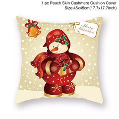 Christmas Cushion Cover Merry Christmas Decorations for Home 2023 Christmas Ornament Navidad Noel Xmas Gifts Happy New Year 2024 - SHOWLU FASHION STORE