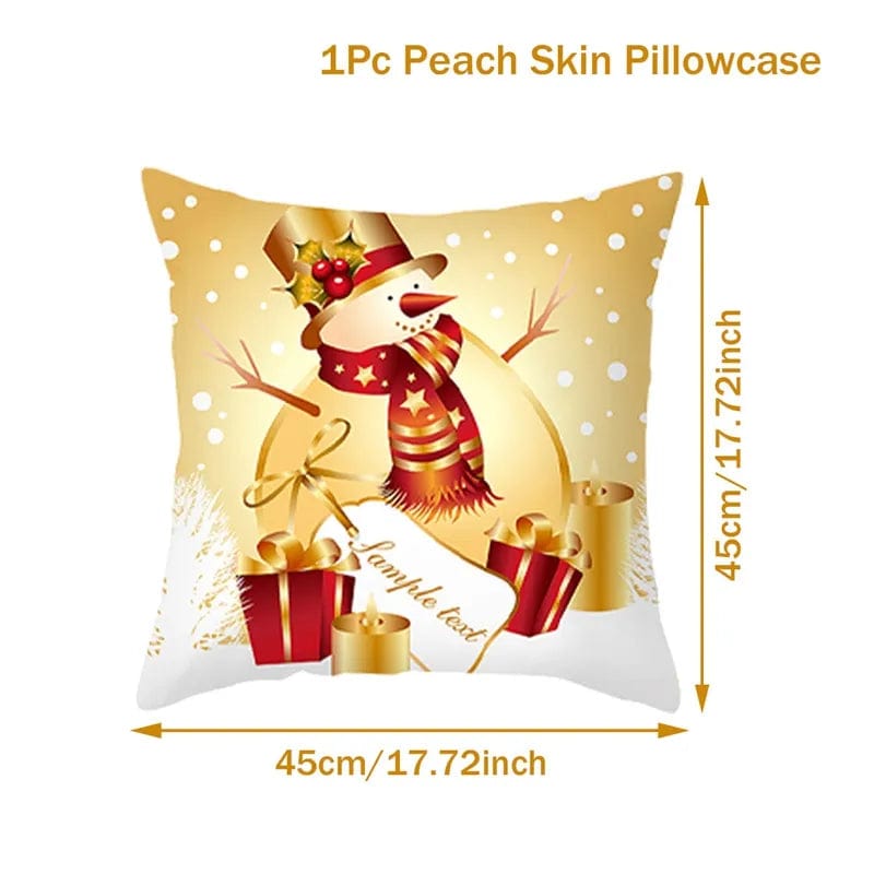 Christmas Cushion Cover Merry Christmas Decorations for Home 2023 Christmas Ornament Navidad Noel Xmas Gifts Happy New Year 2024 - SHOWLU FASHION STORE