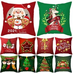 Christmas Cushion Cover Merry Christmas Decorations for Home 2023 Christmas Ornament Navidad Noel Xmas Gifts Happy New Year 2024 - SHOWLU FASHION STORE