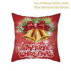 Christmas Cushion Cover Merry Christmas Decorations for Home 2023 Christmas Ornament Navidad Noel Xmas Gifts Happy New Year 2024 - SHOWLU FASHION STORE