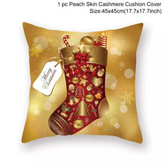 Christmas Cushion Cover Merry Christmas Decorations for Home 2023 Christmas Ornament Navidad Noel Xmas Gifts Happy New Year 2024 - SHOWLU FASHION STORE