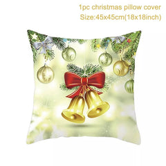 Christmas Cushion Cover Merry Christmas Decorations for Home 2023 Christmas Ornament Navidad Noel Xmas Gifts Happy New Year 2024 - SHOWLU FASHION STORE