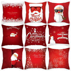 Christmas Cushion Cover Merry Christmas Decorations for Home 2023 Christmas Ornament Navidad Noel Xmas Gifts Happy New Year 2024 - SHOWLU FASHION STORE
