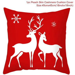 Christmas Cushion Cover Merry Christmas Decorations for Home 2023 Christmas Ornament Navidad Noel Xmas Gifts Happy New Year 2024 - SHOWLU FASHION STORE