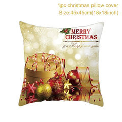 Christmas Cushion Cover Merry Christmas Decorations for Home 2023 Christmas Ornament Navidad Noel Xmas Gifts Happy New Year 2024 - SHOWLU FASHION STORE