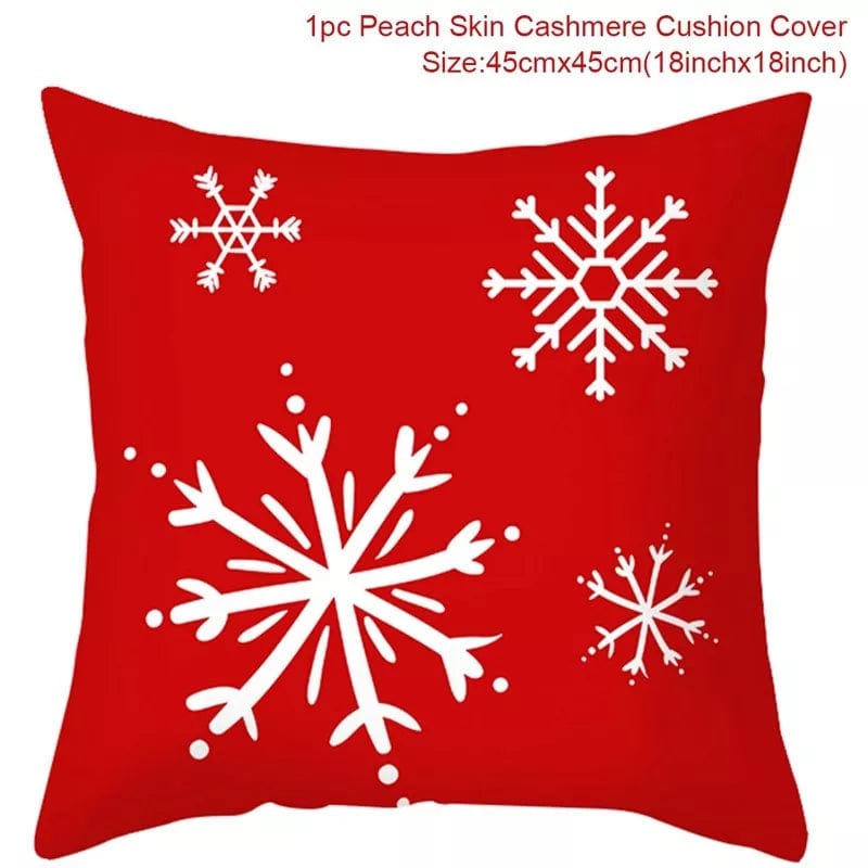 Christmas Cushion Cover Merry Christmas Decorations for Home 2023 Christmas Ornament Navidad Noel Xmas Gifts Happy New Year 2024 - SHOWLU FASHION STORE