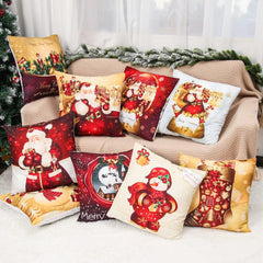 Christmas Cushion Cover Merry Christmas Decorations for Home 2023 Christmas Ornament Navidad Noel Xmas Gifts Happy New Year 2024 - SHOWLU FASHION STORE