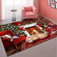 Christmas Decorations Carpet for Living Room Home Decor Sofa Table Large Area Rug Bedroom Entrance Doormat Bathroom Non - slip Mat - SHOWLU FASHION STORE