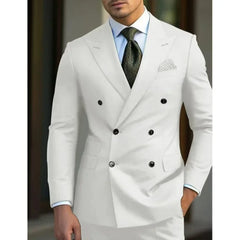 Classic Mens Suits Slim Fit 2 Piece Blazer and Pants Peak Lapel Men Suit Tuxedo Set for Wedding Prom Party Luxury - SHOWLU FASHION STORE