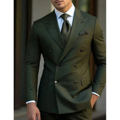 Classic Mens Suits Slim Fit 2 Piece Blazer and Pants Peak Lapel Men Suit Tuxedo Set for Wedding Prom Party Luxury - SHOWLU FASHION STORE