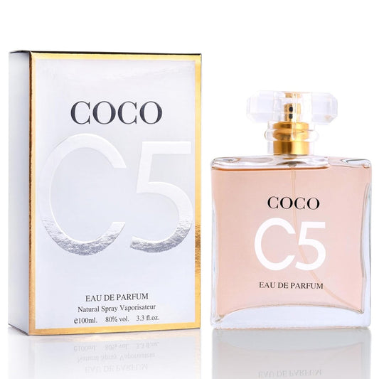 Coco C5 for Women Eau De Parfum - Pure Femininity in a Bottle - Delicate Floral Scents of Jasmine and May Rose - A Fragrance That Will Get You Noticed - Cruelty - Free Perfume Precious Gift for Women - SHOWLU FASHION STORE