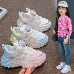 Colorful Shoes Children Girl Mesh Breathable Kids Sneakers for 0 - 8 Yrs Boy 2024 Spring Lightweight Running Shoe Walking Soft - SHOWLU FASHION STORE