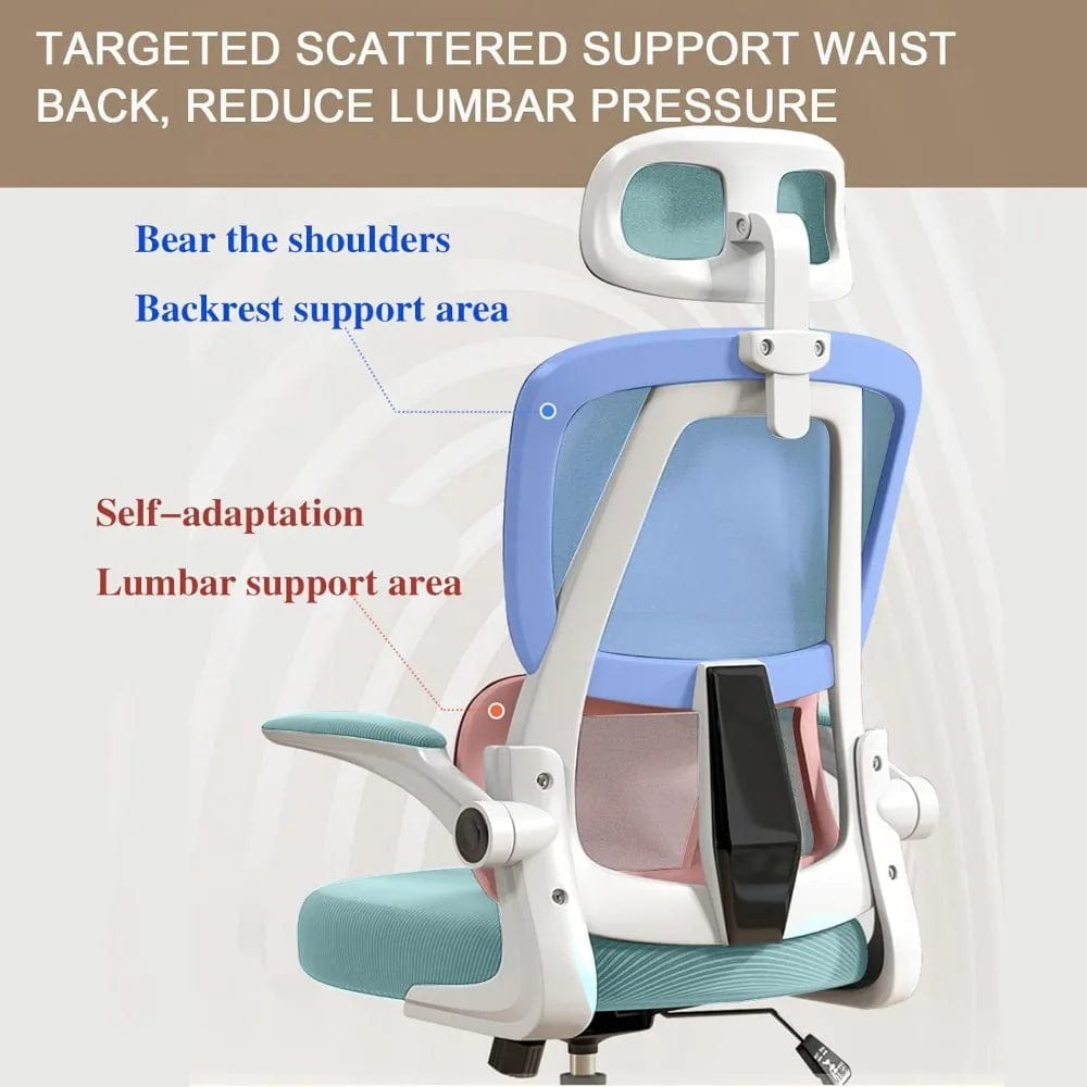Computer Chair Office Chair High Back Ergonomic Office Chair With Lumbar Support Adjustable Headrest 3D Armrest and Lumbar Gamer - SHOWLU FASHION STORE