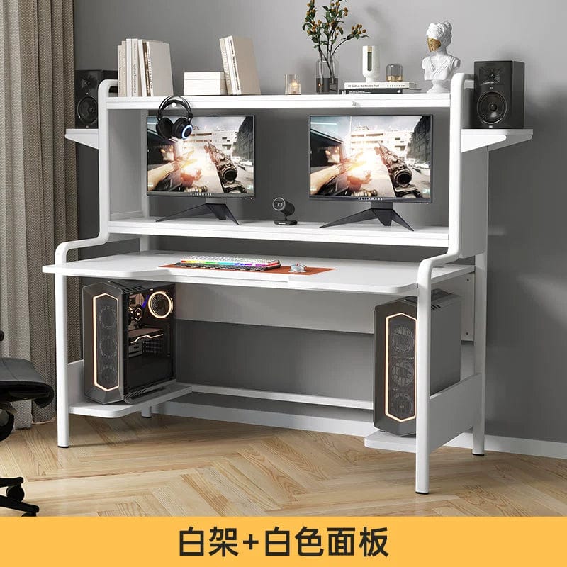 Computer Desktop Desk with Bookshelf Integrated Simple Modern Small Apartment For Home Table Bedroom Storage Study Table - SHOWLU FASHION STORE