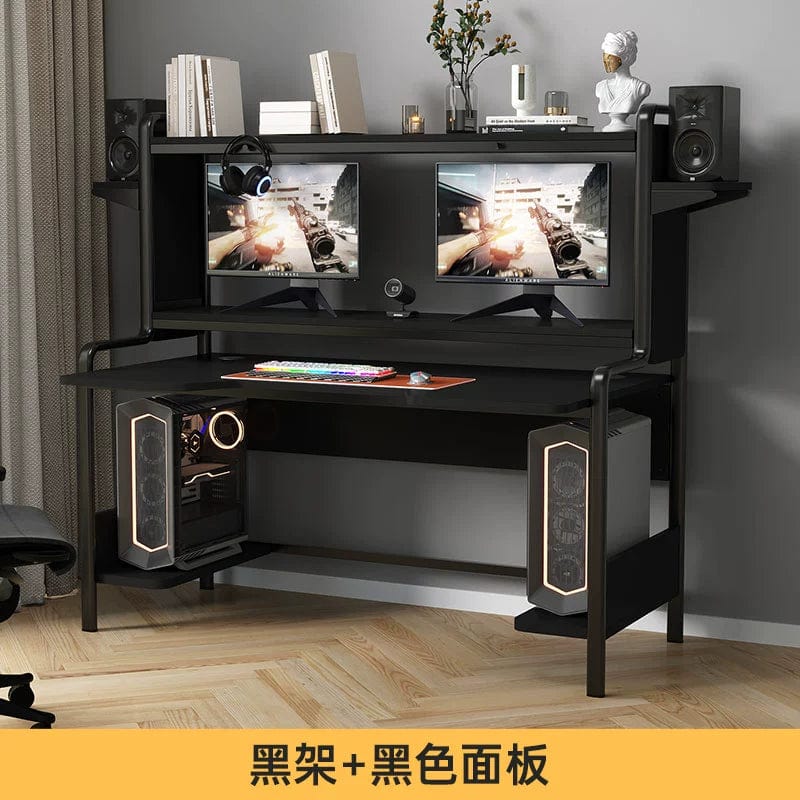 Computer Desktop Desk with Bookshelf Integrated Simple Modern Small Apartment For Home Table Bedroom Storage Study Table - SHOWLU FASHION STORE