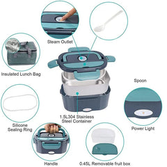 Conveniently Versatile Electric Lunch Box Set - SHOWLU FASHION STORE