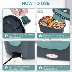 Conveniently Versatile Electric Lunch Box Set - SHOWLU FASHION STORE