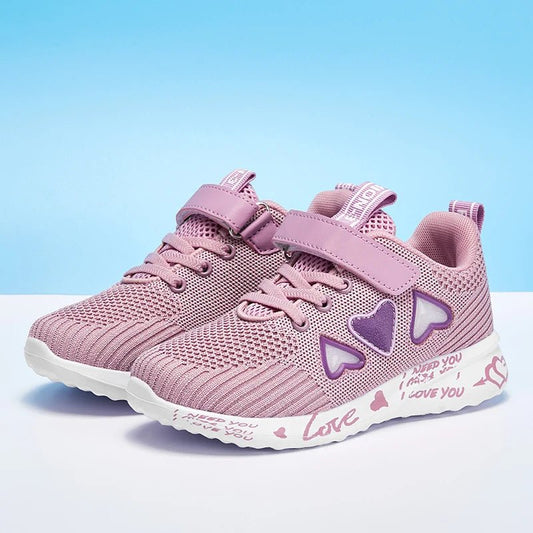 Cozy Knit Shoes for Girls Ultra Breathable Sneakers Lightweight Footwear Comfy and Casual Spring and Summer Gift Idea for Her - SHOWLU FASHION STORE
