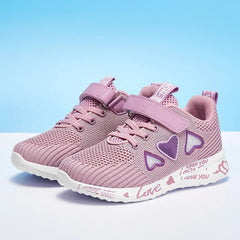 Cozy Knit Shoes for Girls Ultra Breathable Sneakers Lightweight Footwear Comfy and Casual Spring and Summer Gift Idea for Her - SHOWLU FASHION STORE
