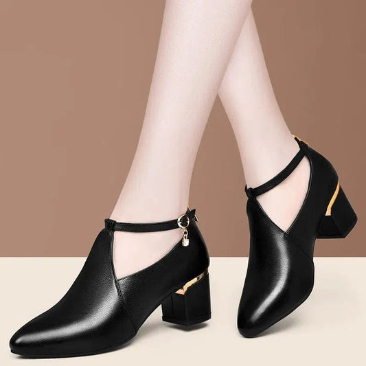 Cresfimix Botas Femininas Women Cute Sweet High Quality Square Heel Short Ankle Boots Lady Casual Street Winter Heel Shoes A790B - SHOWLU FASHION STORE