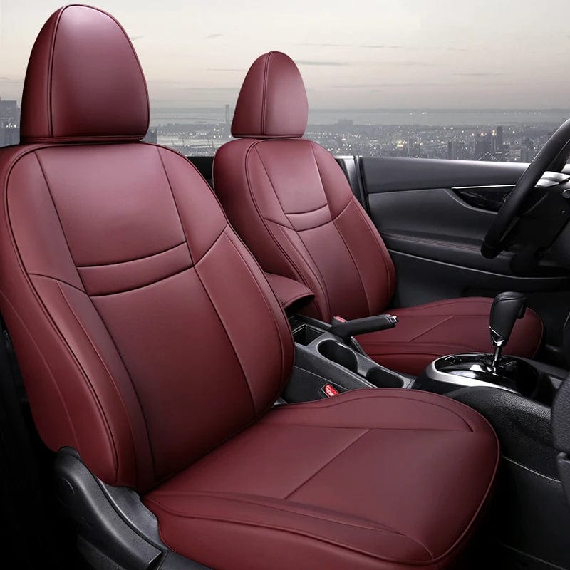Custom Car Seat Covers for Nissan Qashqai 2016 - 2022 Luxury Protection Synthetic Leather Seat Cushion 5 - Seater Complete Full Set - SHOWLU FASHION STORE