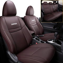 Custom Car Seat Covers for Nissan Qashqai 2016 - 2022 Luxury Protection Synthetic Leather Seat Cushion 5 - Seater Complete Full Set - SHOWLU FASHION STORE