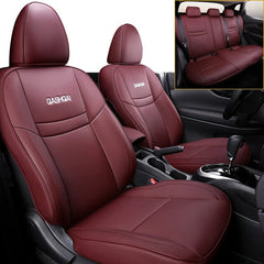 Custom Car Seat Covers for Nissan Qashqai 2016 - 2022 Luxury Protection Synthetic Leather Seat Cushion 5 - Seater Complete Full Set - SHOWLU FASHION STORE