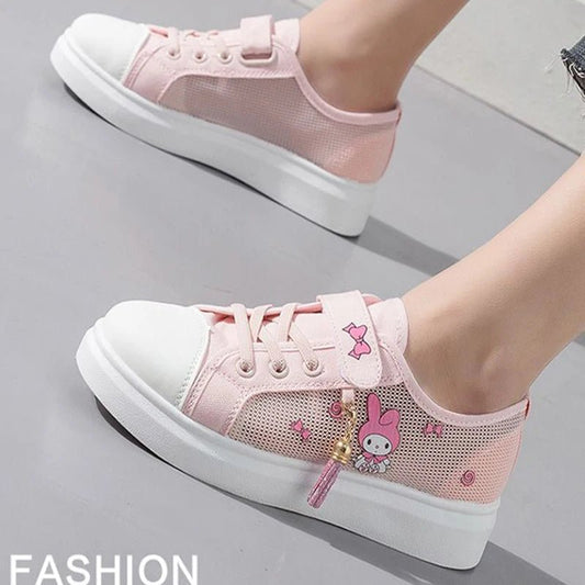 Cute My Melody Tennis Shoes Sanrio Kawaii Anime Girl Child Sneakers Girl Heart Cartoon Babys Casual Shoes Non Slip Kids Gifts - SHOWLU FASHION STORE