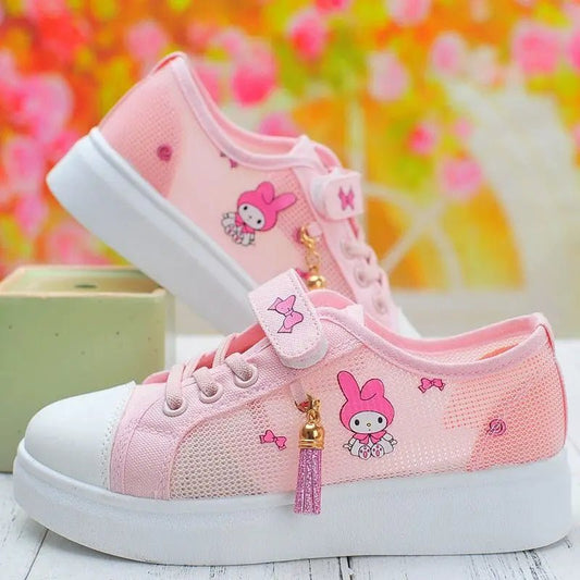 Cute My Melody Tennis Shoes Sanrio Kawaii Anime Girl Child Sneakers Girl Heart Cartoon Babys Casual Shoes Non Slip Kids Gifts - SHOWLU FASHION STORE